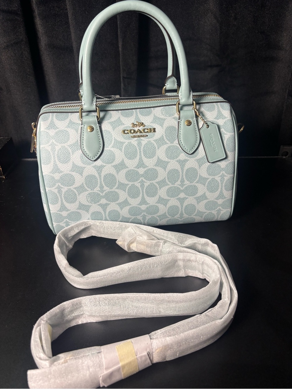 Coach Outlet Rowan Satchel Bag In Signature Canvas - Picture 2 of 9